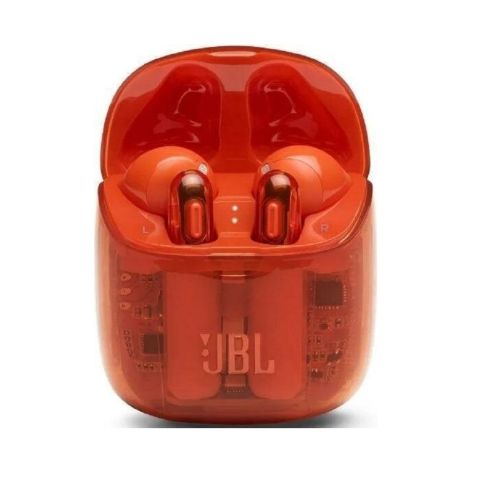 НАУШНИКИ JBL TUNE 225TWS WIRELESS MIC+CONTROL ПРИЗРАК  АПЕЛЬСИН