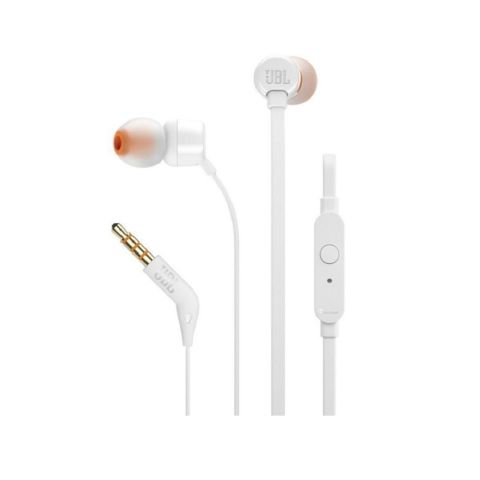 НАУШНИКИ JBL TUNE 110 SILICON IN-EAR БЕЛЫЕ