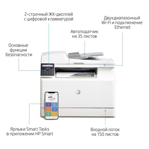 Принтер 4 в 1 HP Color LaserJet Pro M183fw